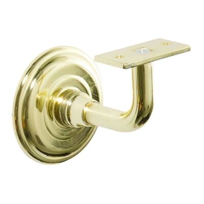 Oryx Handrail Bracket Bright Brass