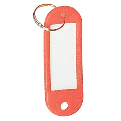 Porte-clés porte-étiquette rouge