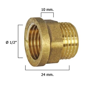 Rallonge Hexagonale Polie 1/2x10