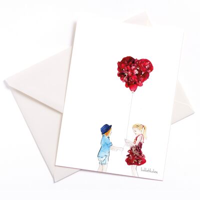 My Valentina – carte avec noyau de couleur et enveloppe | 060
