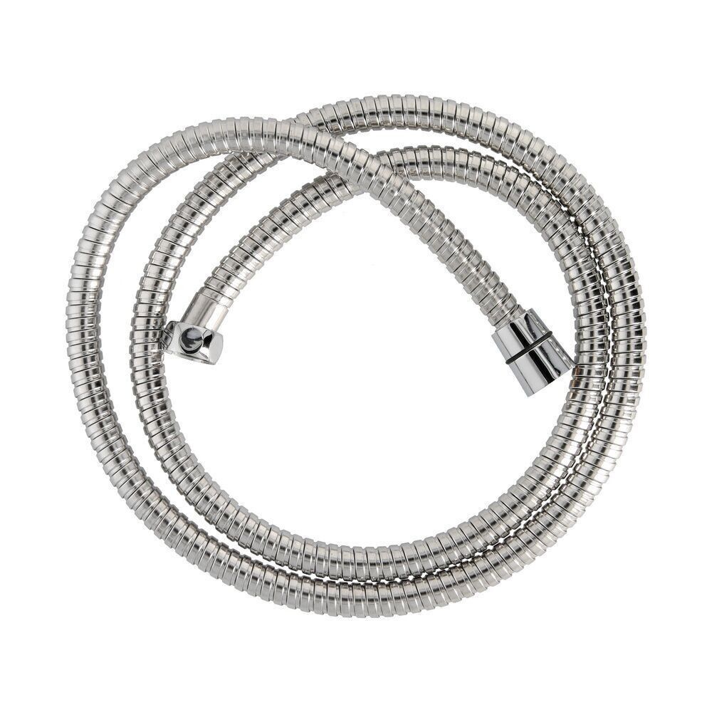 Tuyau flexible/douche en acier inoxydable, 2,00 mètres, accessoires en laiton. Flexible, résistant aux torsions, connexion standard