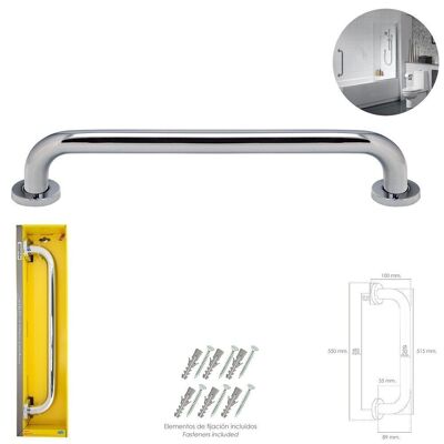 Maurer Glossy Chrome Shower Grip "32 mm.  Length 50 cm.