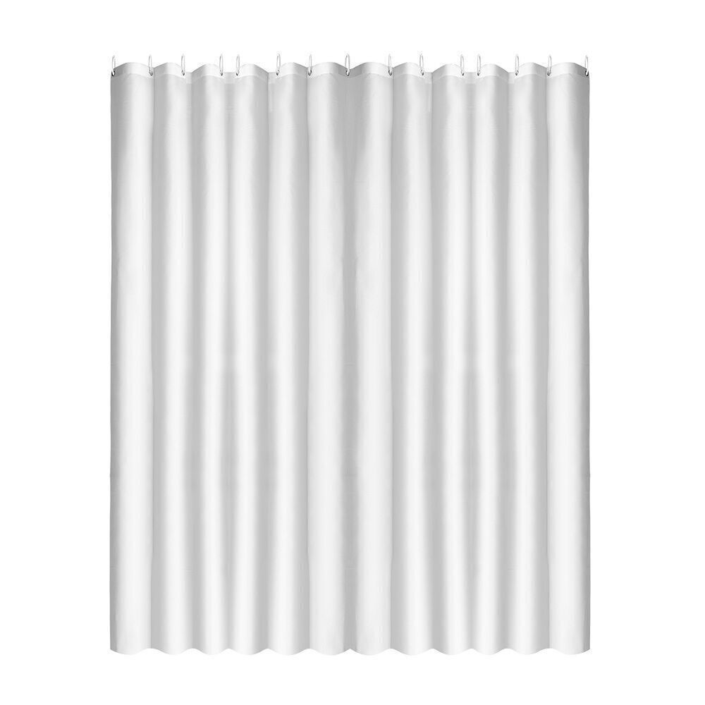 White Fabric Shower Curtain 180x200 cm.