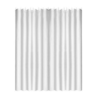 White Fabric Shower Curtain 180x200 cm.