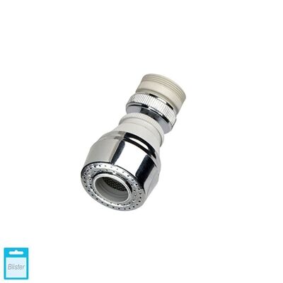 Atomiseur Economiseur Avec Rotule Avec Adaptateur Male/Femelle Chrome et Blanc