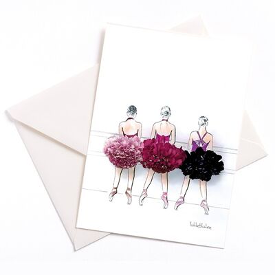 Plié – card with color core and envelope | 065