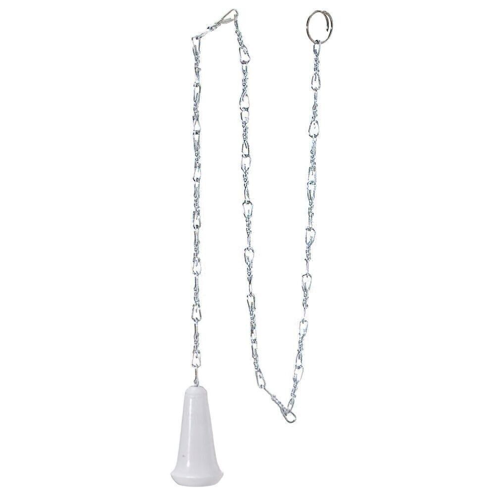 Catena per cisterna alta in alluminio con pomello in plastica.