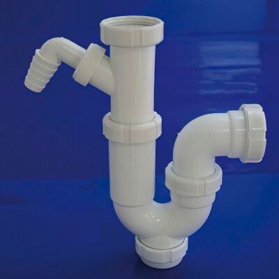 T-31 Extendable Curved Siphon, with 1 1/2 Washing Machine Inlet