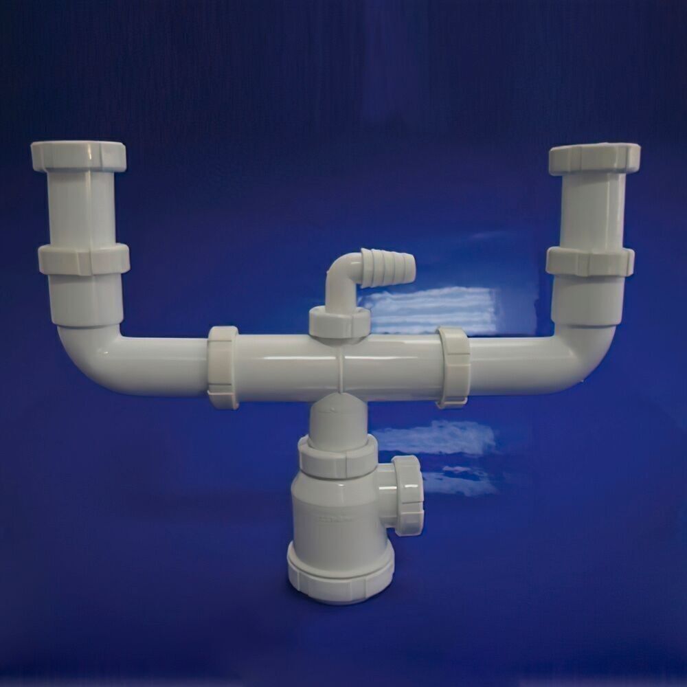 Doppio Sifone Con Raccordo T-45 1 1/2