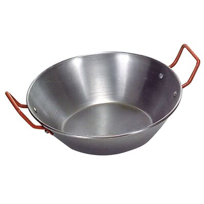 Deep Polished Pan With Handles 55 cm.