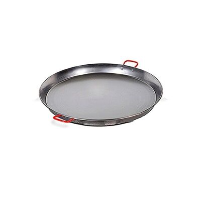 Valencian paella pan of 34 cm. Polished For 6 People