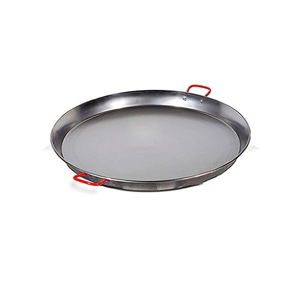 Valencian paella pan of 46 cm. Polished For 12 People