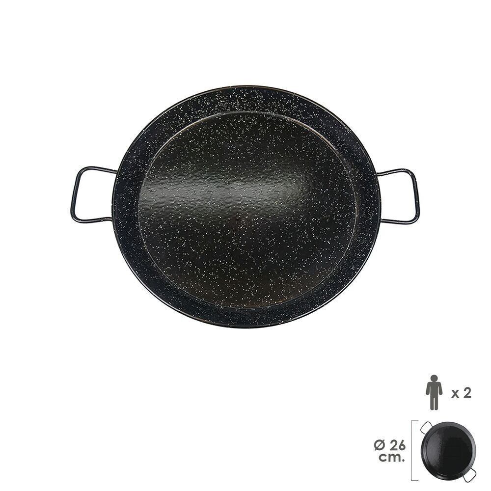 Paellera valenciana smaltata 2 persone / 26 cm.