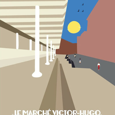 Toulouse, marché Victor Hugo 2 - 50x70cm