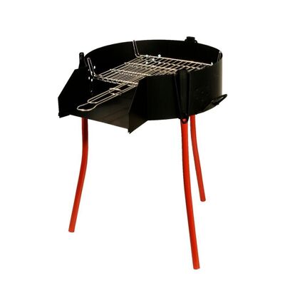 Multipurpose Rustic Barbecue "50 cm.  Valid for Coal, Firewood and Paelleros.