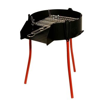 Barbecue polyvalent rustique " 60 cm. Valable pour le charbon, le bois de chauffage et les Paelleros.