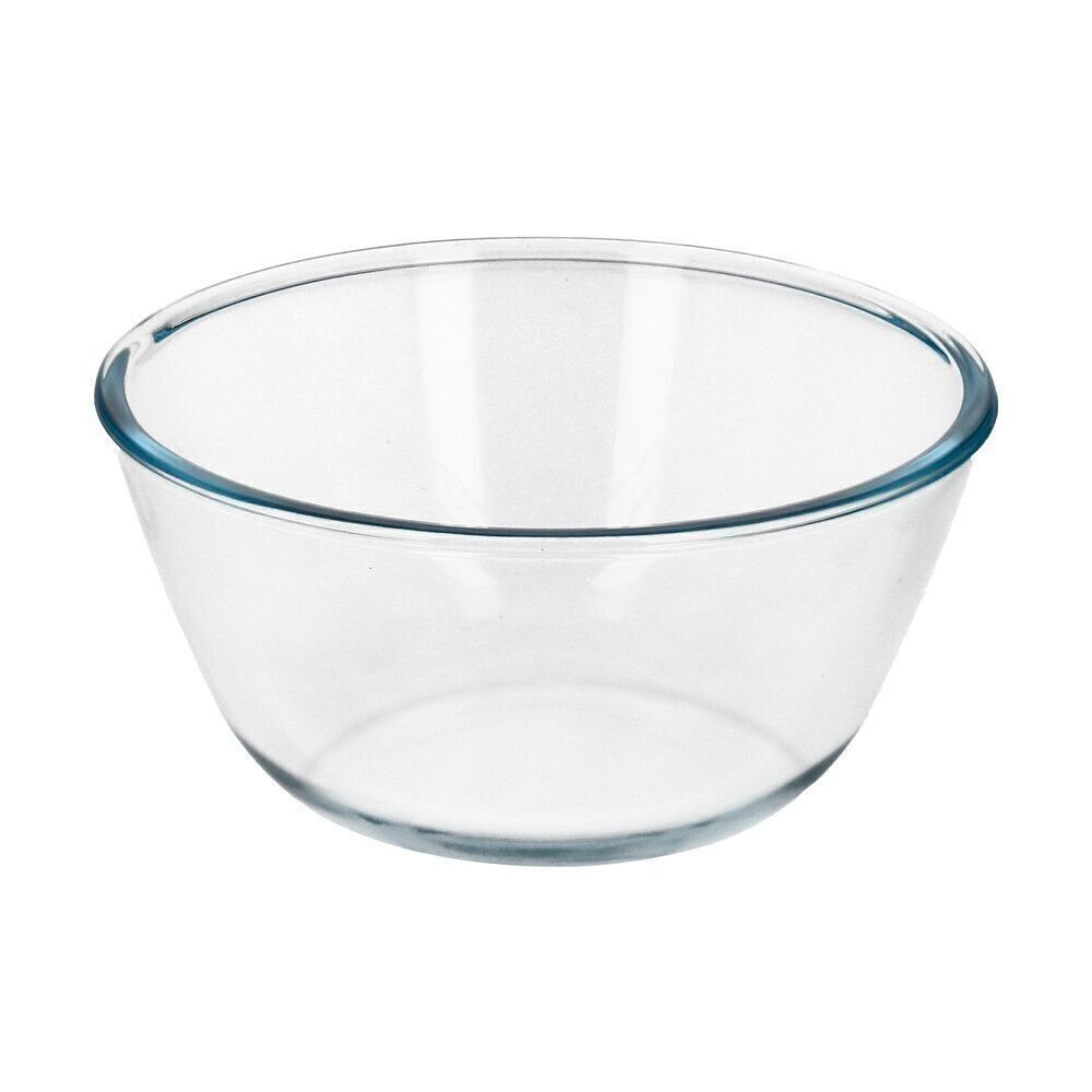 Ciotola in vetro, ideale per mescolare.  1.5 litri.  Senza BPA, vetro borosilicato.Insalate, Dessert, Cucina, Pasticceria