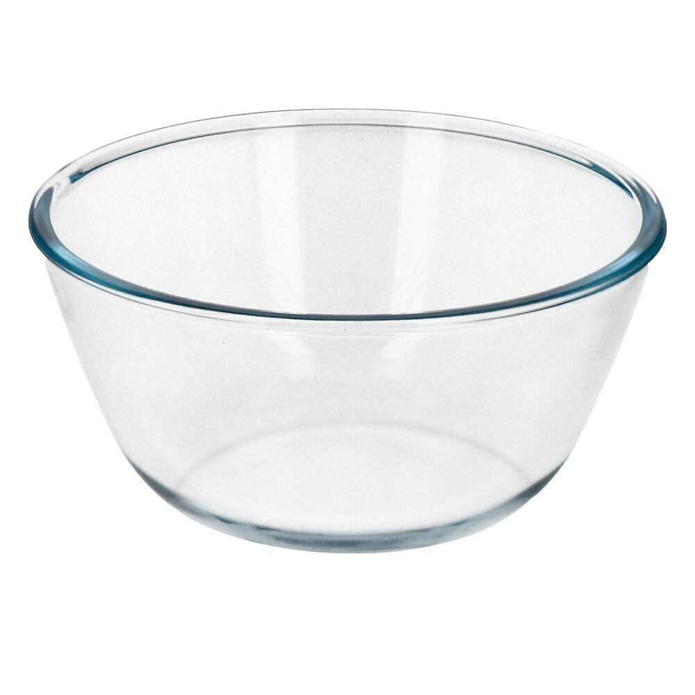 Ciotola in vetro, ideale per mescolare.  2.0 litri.  Senza BPA, vetro borosilicato.Insalate, Dessert, Cucina, Pasticceria