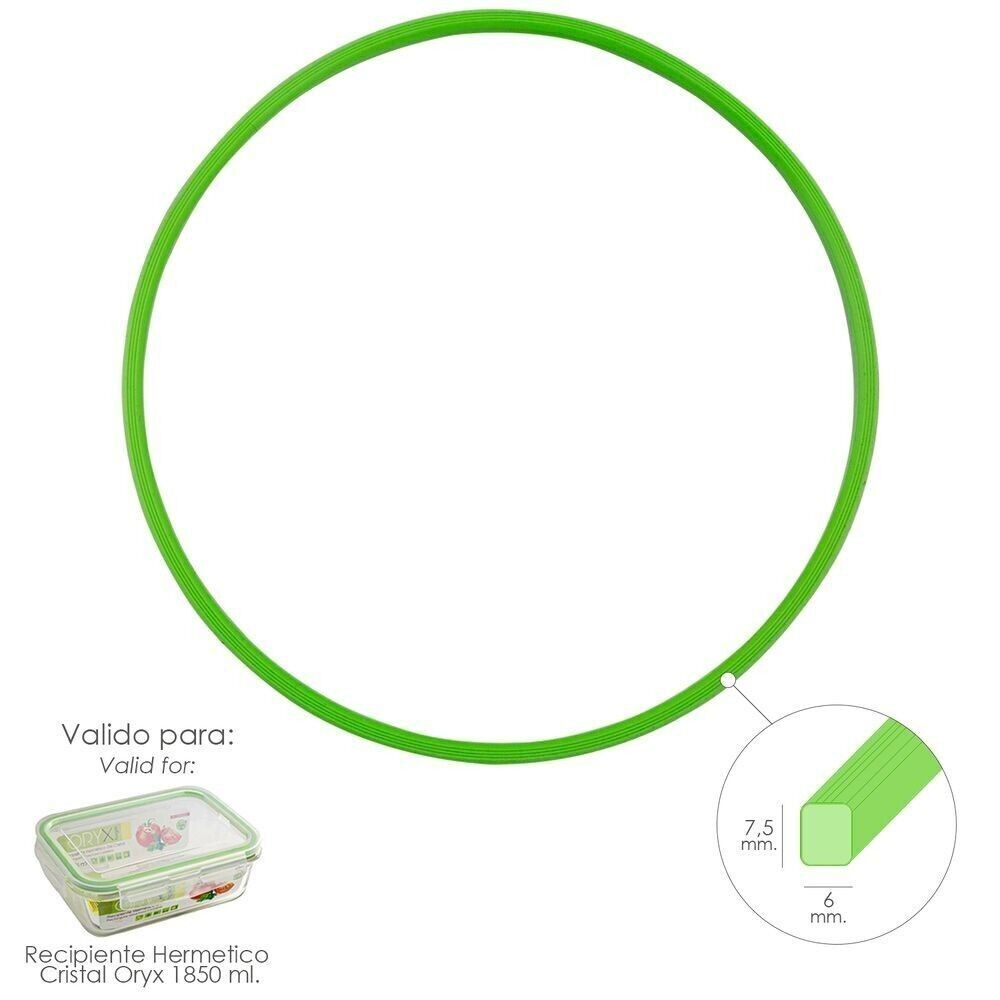Silicone Ring For Hermetic Rectangular Glass Container 1850 ml.