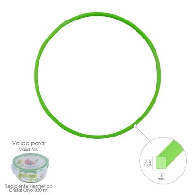 Silikonring für hermetischen runden Glasbehälter 850 ml.