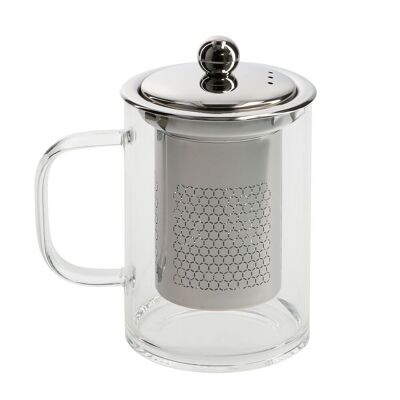 Glass Infusions Cup 350 ml. With Stainless Steel Infuser Filter