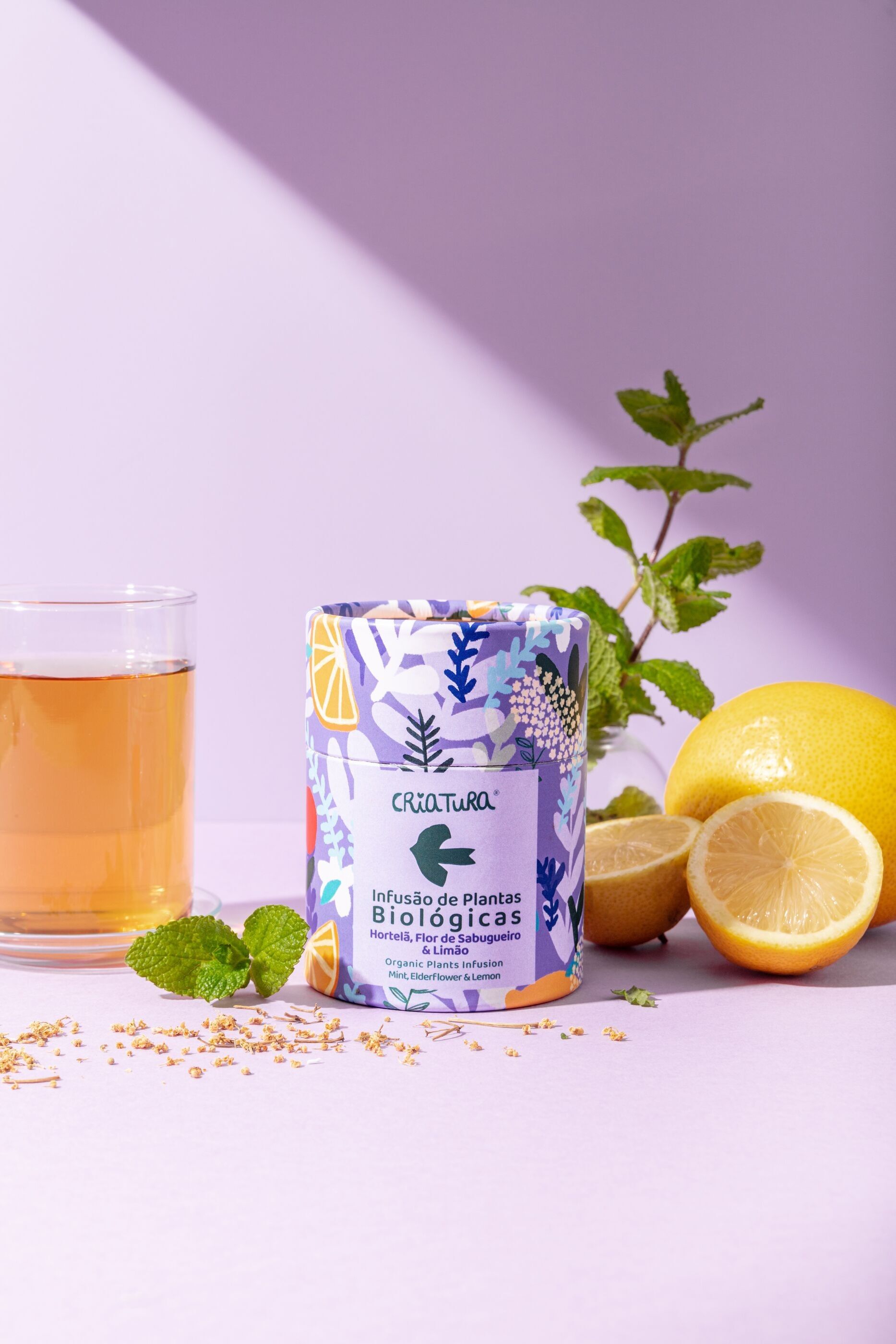 Tisane bio - Menthe, fleur de sureau et citron
