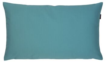 Taies d'oreiller Hexa Uni couleur. 004 bleu Housse de coussin faite main - solidité lumière 7 - 8 2