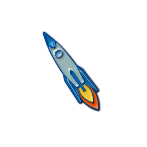 Enamel Pin "Space Rocket"