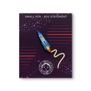 Pin's en émail "Fusée spatiale" 2