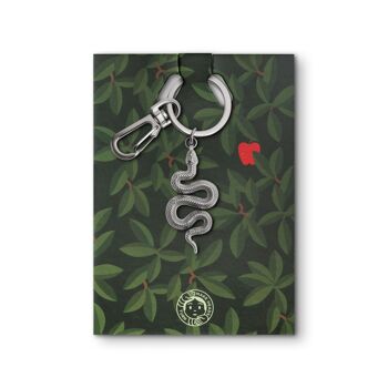 Porte-clés émaillé "Serpent d'Argent" 2