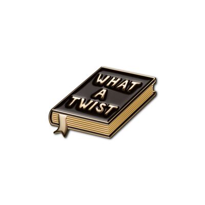 Emaille Pin „Book: What A Twist“