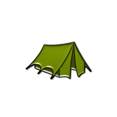 Pin's en émail "Tente de camping"