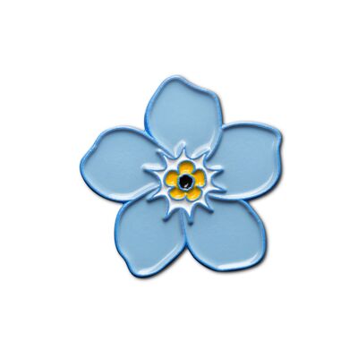 Emaille Pin „Vergissmeinnicht Blume“