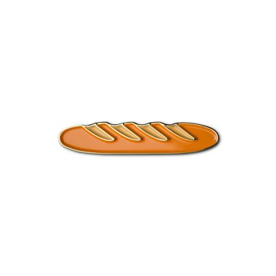 Emaille-Pin „Baguette“