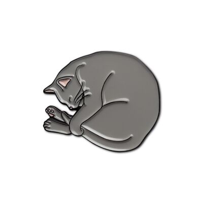 Emaille Pin „Schlafende Katze“