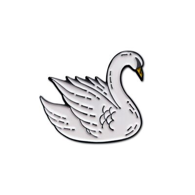 Emaille Pin „Schwan“