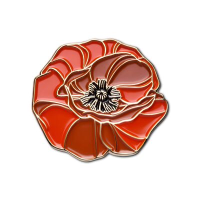 Pin's en émail "Coquelicot"