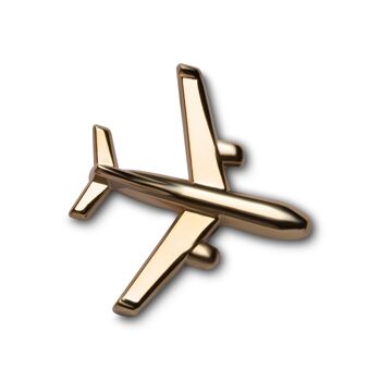 Pin's doré "Avion" 1
