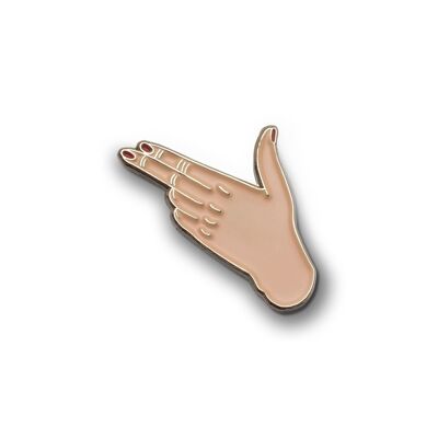 Emaille Pin „Fingerpistole“