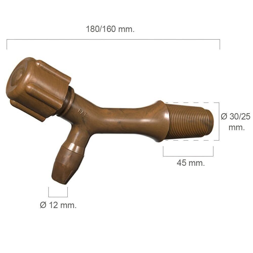 Kunststoff-Fasshahn Nummer 2 für 300 Liter