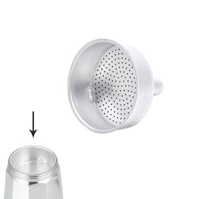 Classic Aluminum Coffee Funnel / Induction 3 Cups