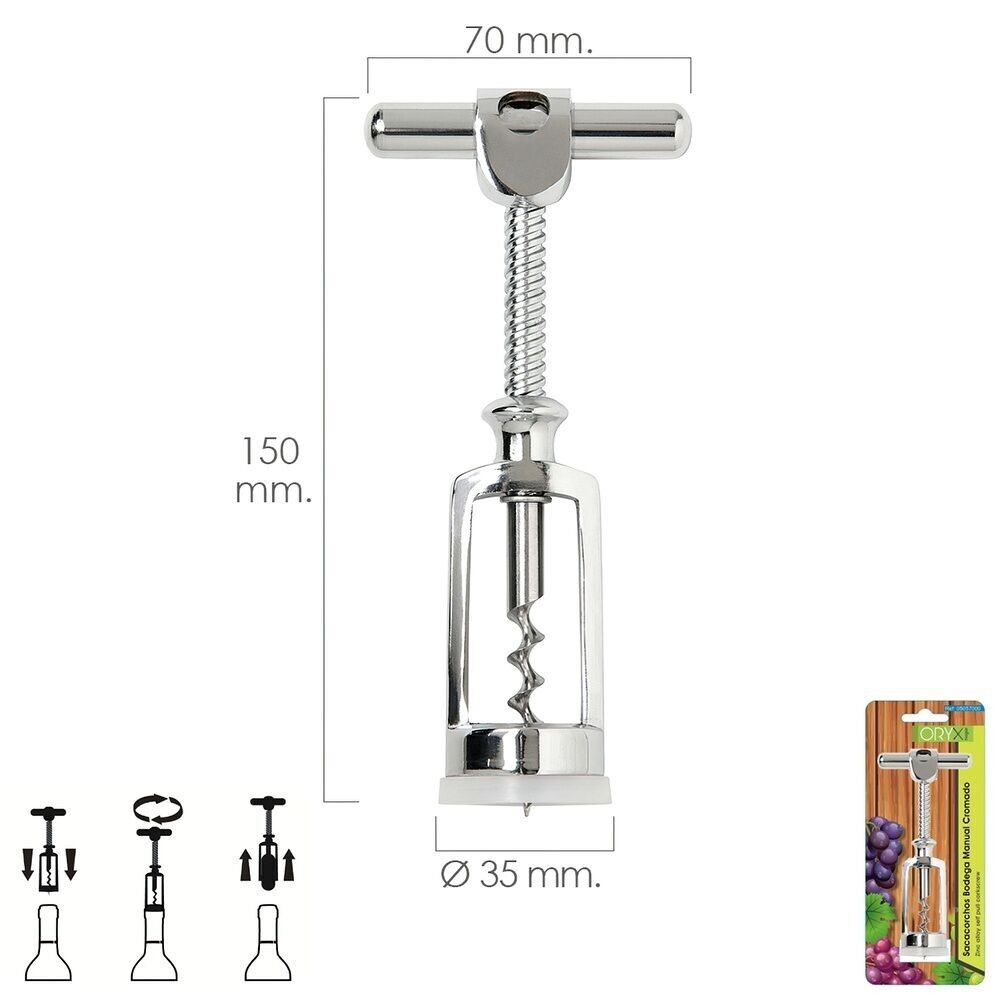 Corkscrew Bodega Manual Chrome