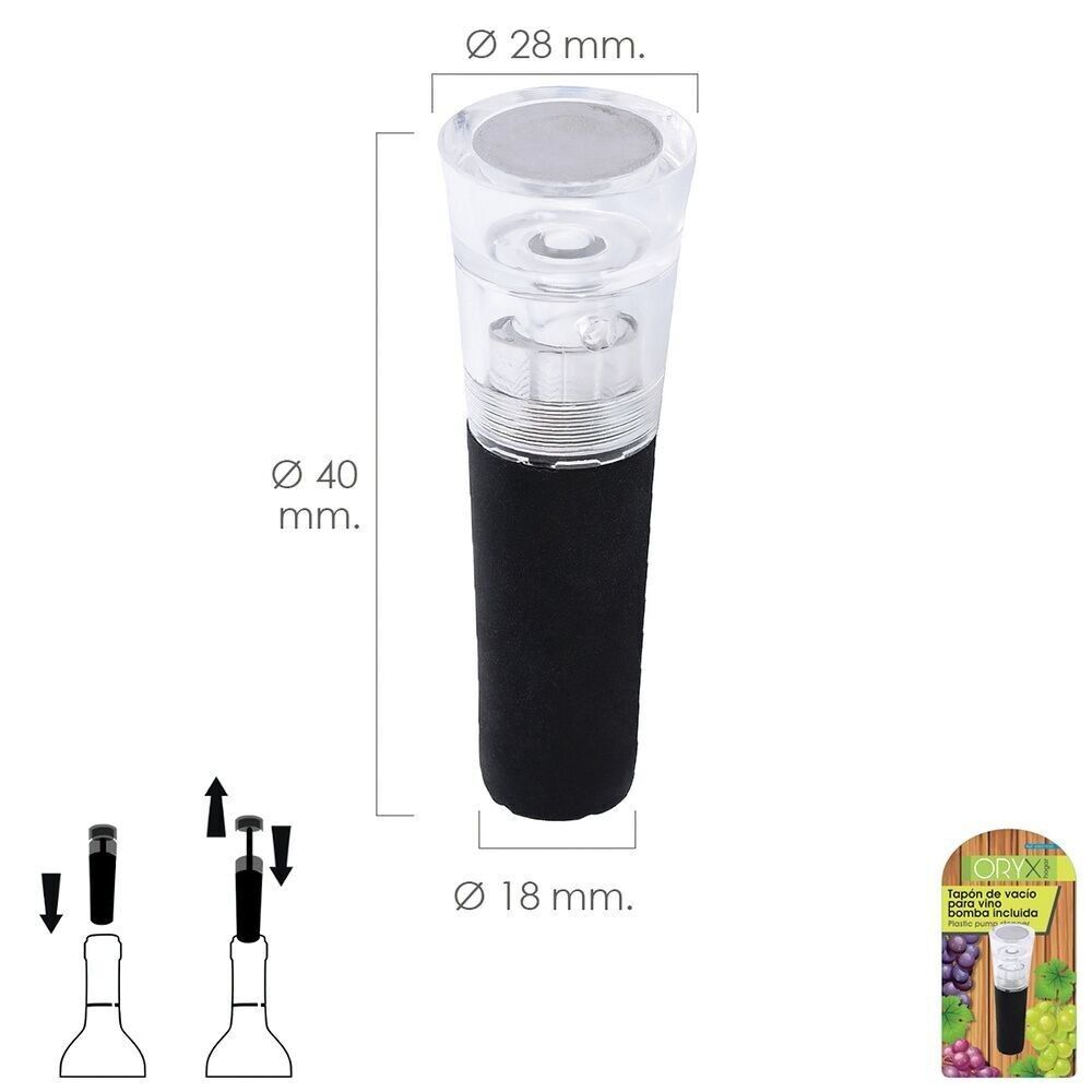 Vacuum Stopper For Wine Pump Included Inside The Stopper 1 Piece