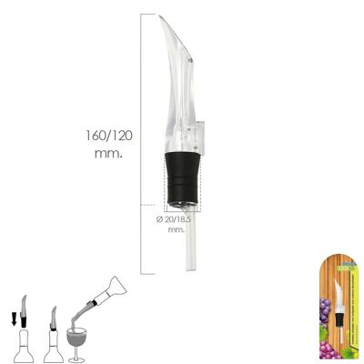 Anti-Drip Wine Aerator Pourer With Decanter System