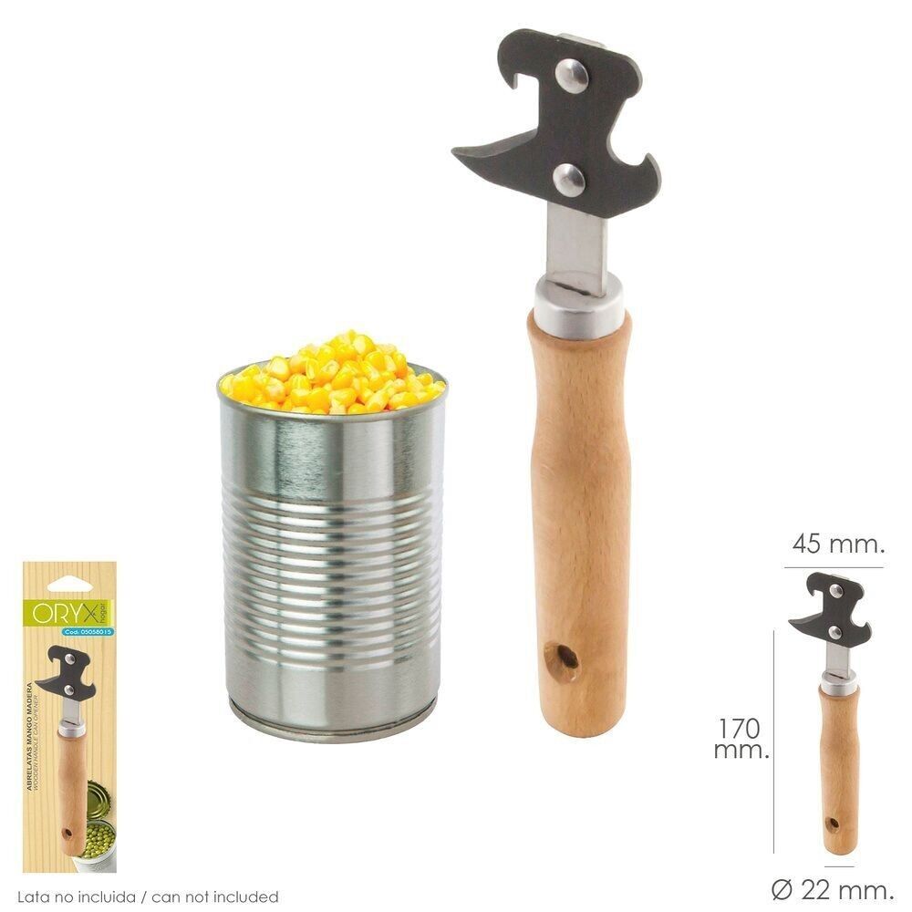 Apriscatole Con Manico In Legno 170 mm.