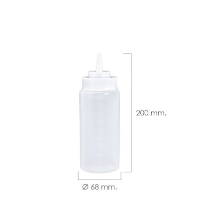 Kunststoff-Küchen-Babyflasche 500 ml.