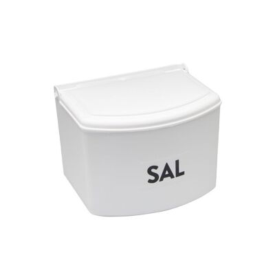 Plastic Salt Shaker With Lid White
