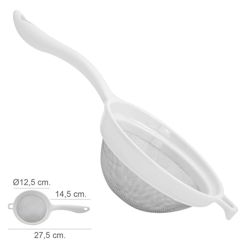 Stainless Steel Strainer "12.5 cm. With Plastic Handle