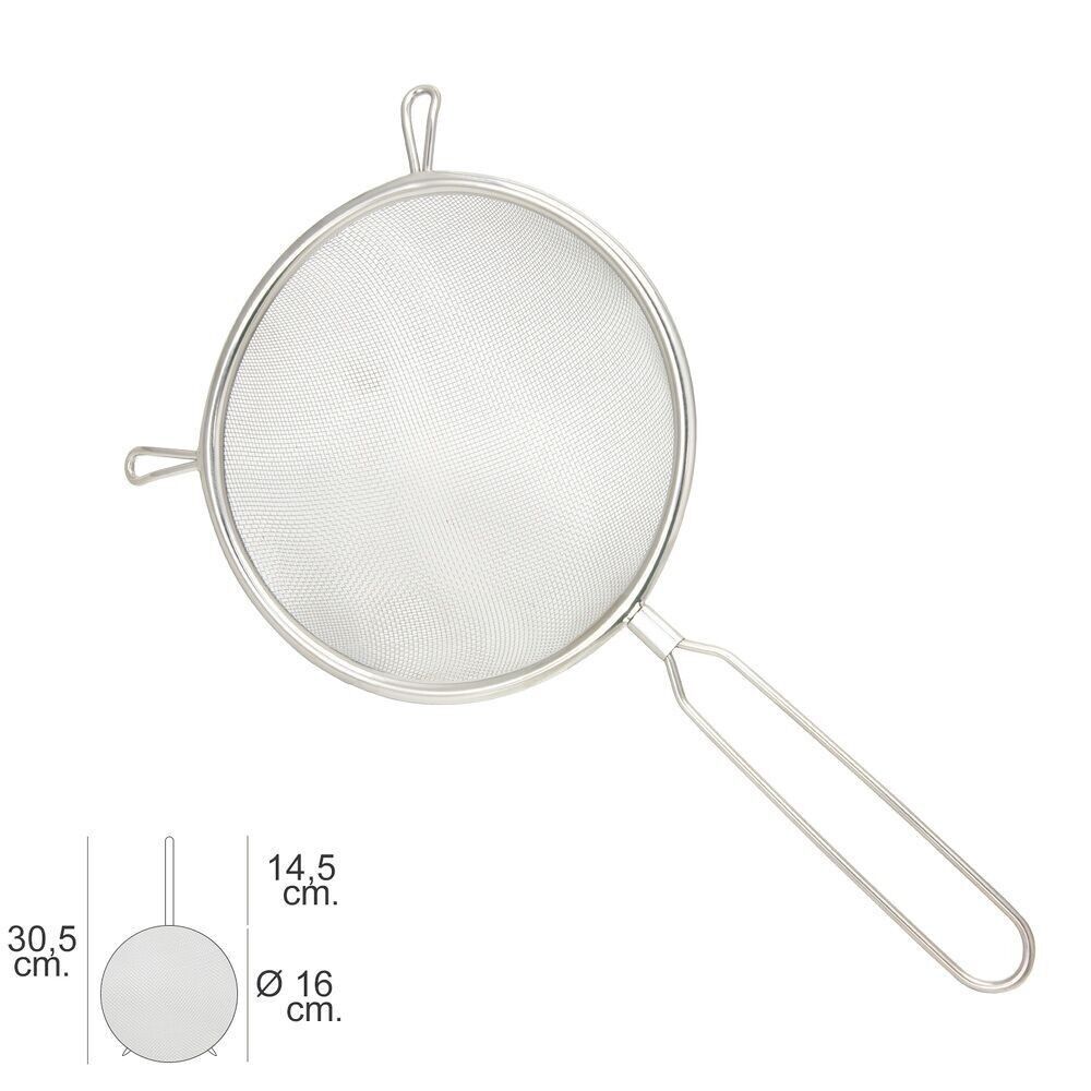 Basic Stainless Steel Strainer "16 x 30, 5 (H))cm.