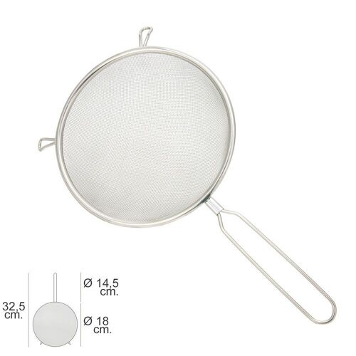 Colador Acero Inoxidable Basic " 18 x 32, 5 (Alt.) cm.